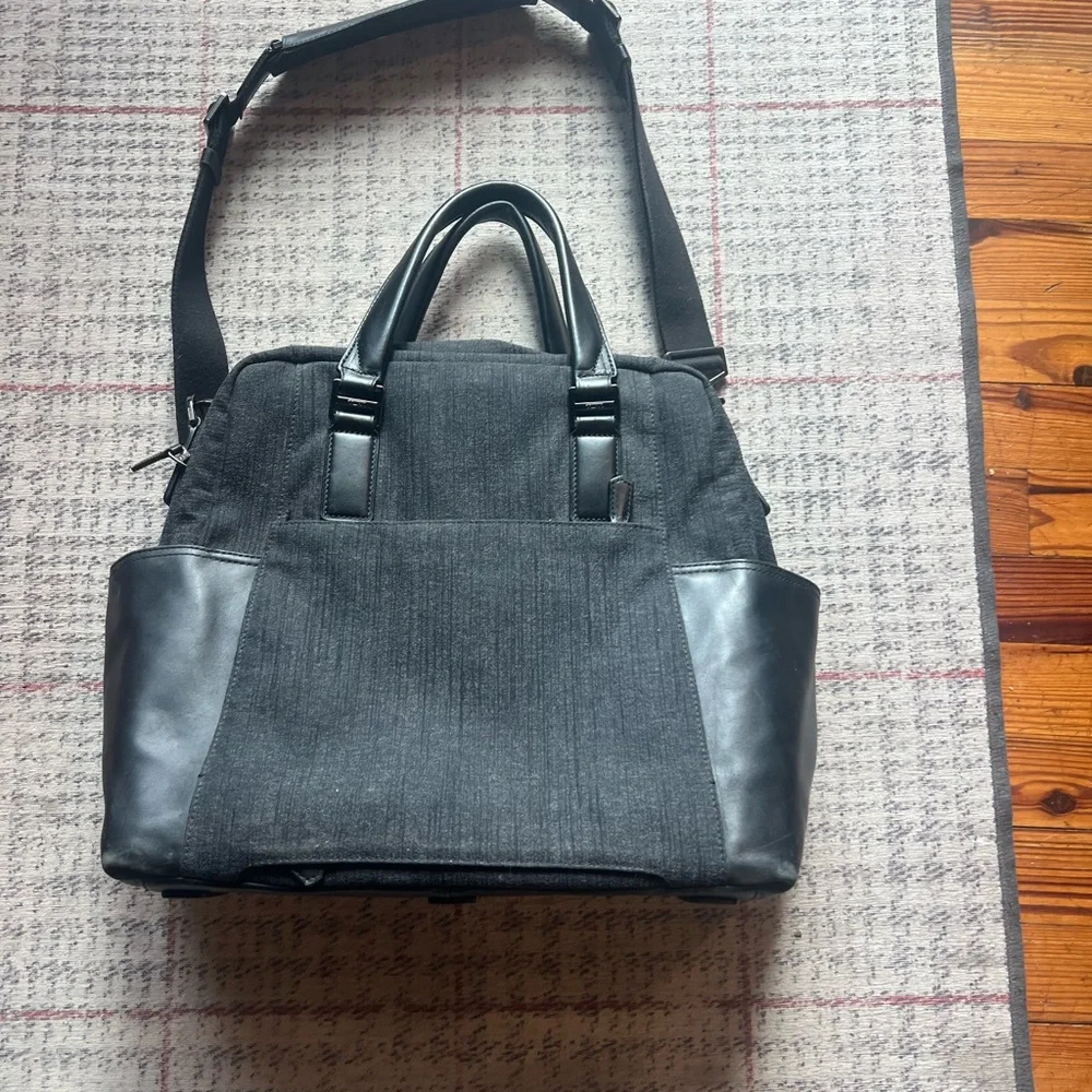 TUMI Black and Gray Men's Briefcase